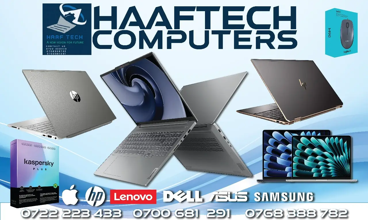 Inside the HAFTECH Computers store on Tom Mboya Street